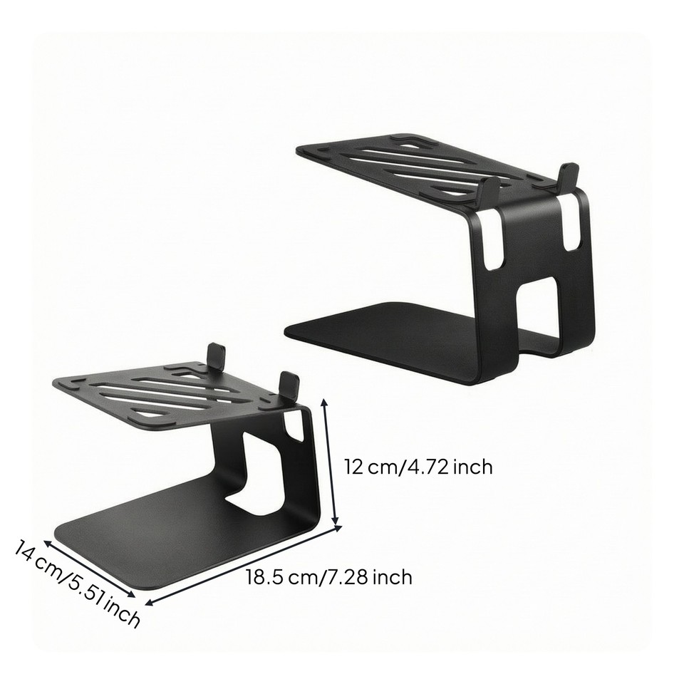 Carbon-Steel Desktop Speaker Stand Compact for Computer Desk ...