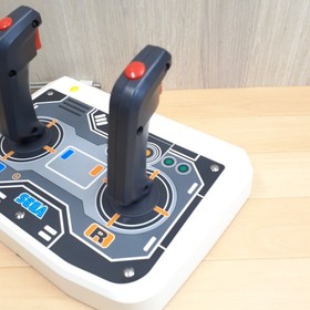 Sega Saturn Twin Stick with Virtua Gun controller & 2 Japanese Games tested work