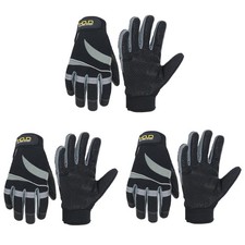 HANDLANDY 3 Pairs Winter Gloves with Grip for Men Women