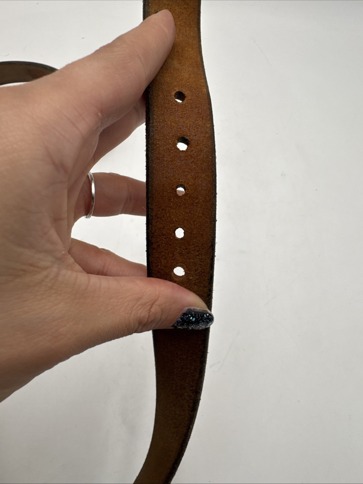 Tech Ether Guild 1970s Brocade Solid Brass Belt B… - image 7