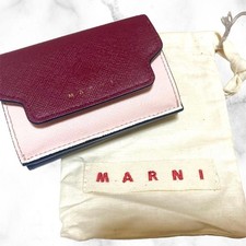Marni Women Wallet Bicolor Trifold Pass Case Limited Edition VHTF Sophisticated