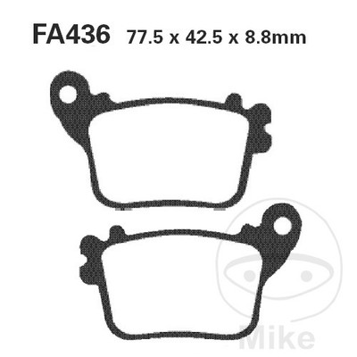 26446-Standard brake pads compatible with SUZUKI GSX-R 600 UF 106