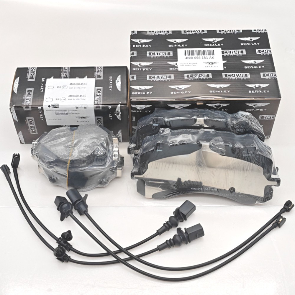 For Bentley Bentayga Front & Rear Brake Pads & Sensors Set - OEM