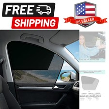 Car Window Shades, 2 Pack Magnetic Half Blackout Half See-Through Car Shade...