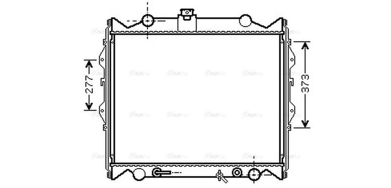 Engine Cooling Radiator Component Fits Toyota AVA Clever Choice TO2249 - Image 2