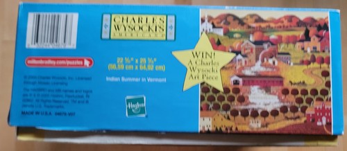 Milton Bradley Charles Wysocki, 1000-Piece Puzzle, Indian Summer In Vermont - Picture 4 of 7