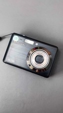 Used Samsung ES55 Compact Digital Camera Point Shoot Flash Works Retro Cream