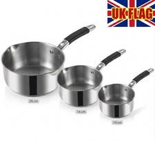 Stainless Steel Milk Pan Saucepan | Small Boiling Pot for Milk, Tea & Sauce