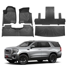 All Weather Floor Mats Cargo Liner For 21-26 Tahoe Yukon 2nd Row Bucket Seats