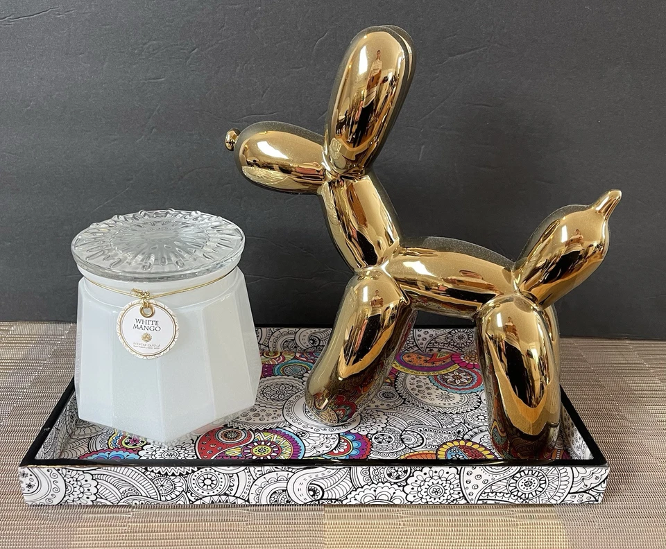 The Bombay Store - Doodle Manadala Rectangle Enamel Tray 12” / 6” Inches - Image 4 of 4