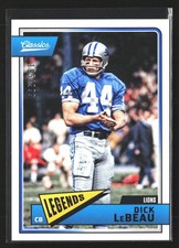2018 Panini Classics #127 Dick LeBeau Red Back #/299 HOF