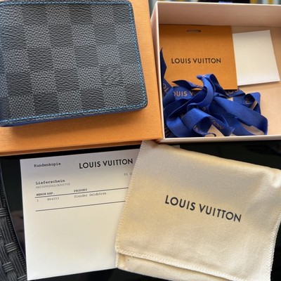 Louis Vuitton Slender Damier Graphite Geldbörse Wallet Portmone N64033 Neuwertig