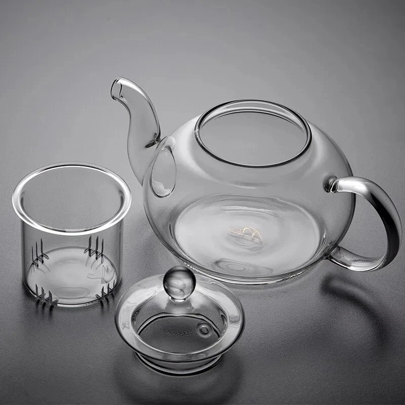 Glass Teapot with Infuser 400ml/1000ml – Heat-Resistant Kung Fu Tea Ware Set - Image 4 of 4