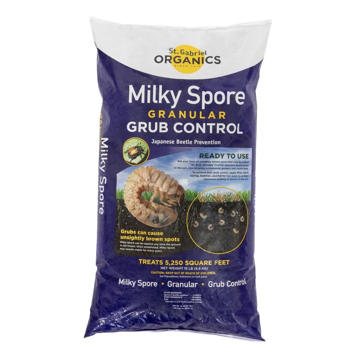 St. Gabriel Organics Milky Spore Japanese Beetle Grub Killer