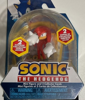 Sonic The Hedgehog Knuckles Mini Figure & 2 collector cards