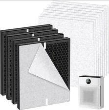 4 Pack PR1 Replacement Filter Mooka Mode PR1 Air Purifier H13 8 Washable Filters