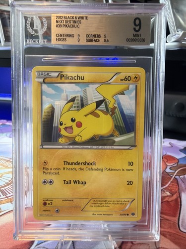 Pikachu graded BGS 9 for sale on eBay