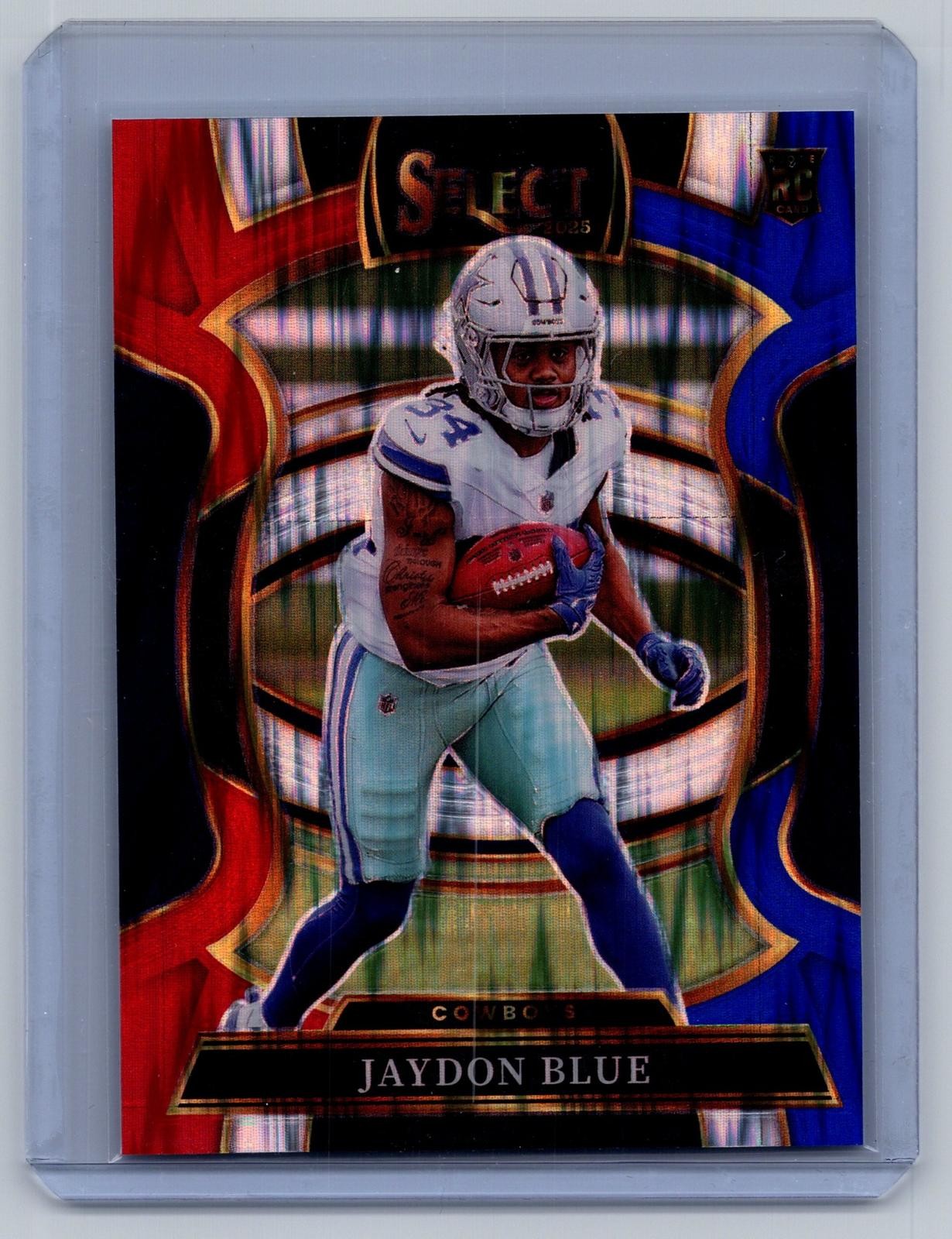 2025 Panini Select #96 Jaydon Blue Red and Blue Prizm Shock