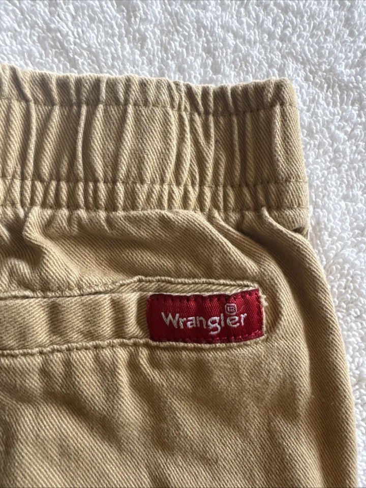 Wrangler Toddler Khaki Pants Size 9M Fits 8 to 9M Pullup With Elastic Band - Image 3 of 4