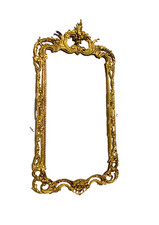 Antique Cast Brass Rococo Wall