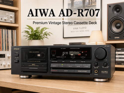 AIWA AD-R707 🌈RaRe🌈 Premium Vintage Stereo Cassette Deck