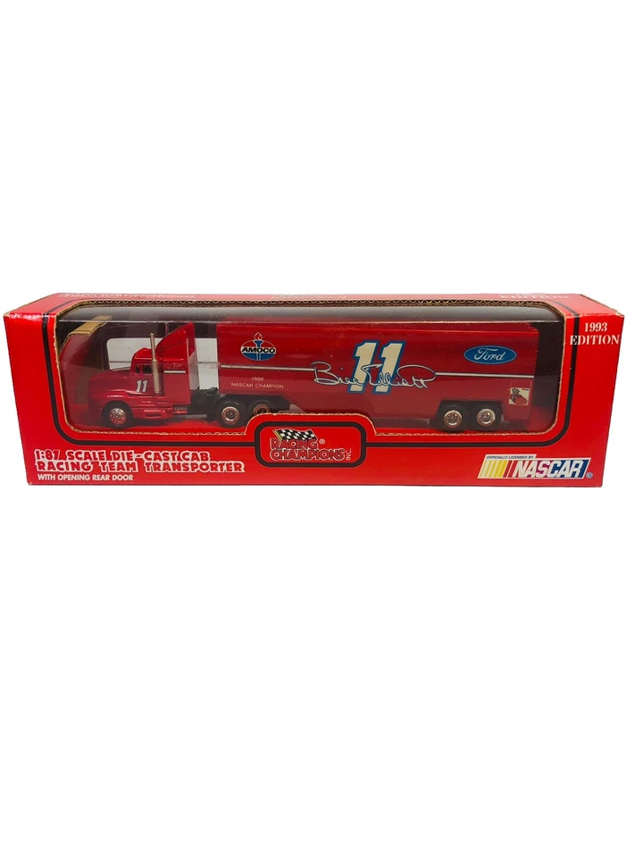 1993 Racing Champions semi Transporter Die-Cast Cab 1:87 Bill Elliot #11 Amoco - Image 2 of 4