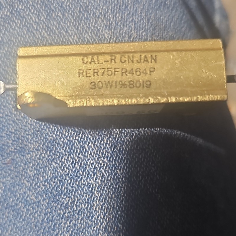 CAL-R RER75F Power Wirewound Resistor 30W 0.464Ω ±1% MPN RER75FR464P
