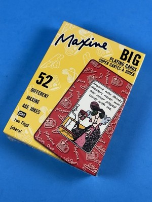 Hallmark Maxine BIG Playing Cards Jumbo Sized 5  x 3.5  New Sealed in Box