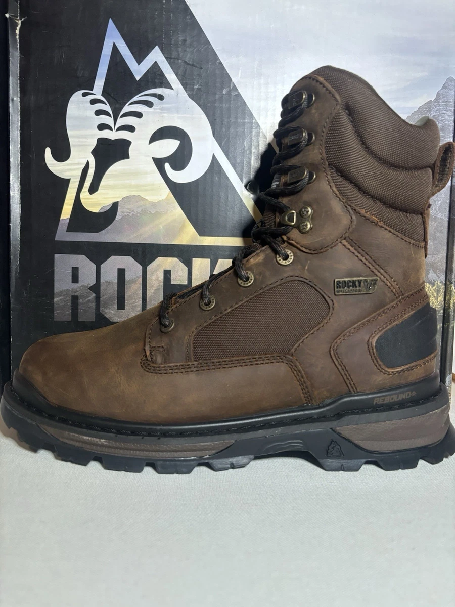 Rocky Red Mountain Mens 9.5W Brown Waterproof Hunting Boots 400G Thinsulate Fair s-l400.jpg main image 4