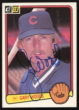 Gary Woods Signed 1983 Donruss Card #631 Chicago Cubs