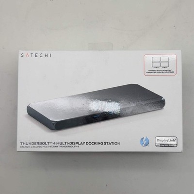 New Satechi ST-DT4MDM-US 96W Thunderbolt 4 Laptop Docking Station Black
