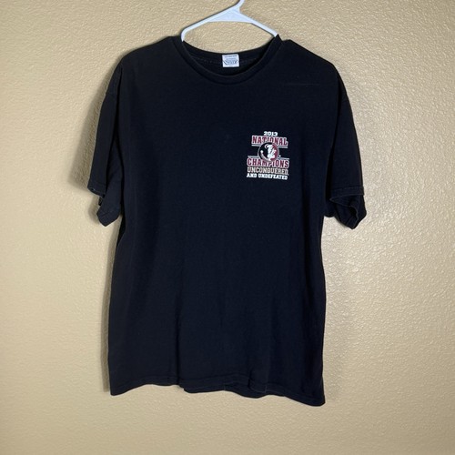 2013 National Champions Florida State Seminolen Fußball Erwachsene schwarz L TShirt