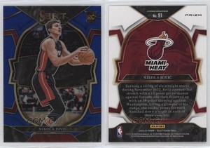 2022-23 Panini Select Concourse Blue Prizm Nikola Jovic #91 Rookie RC