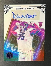 2022 Panini Elements Devonte Wyatt RC Future Signs Autographs Purple /99 Rookie