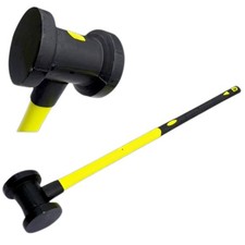 Heavy Duty Fencing Maul Fence Post Driving Fibreglass Shaft Rubber Grip -  10LB