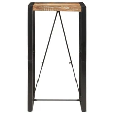 Bar Table Multicolor Reclaimed Wood and Metal Standard Industrial vidaXL