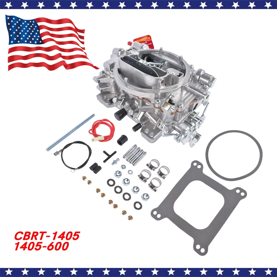 1405 Carburetor for Performer 600 CFM 4-Barrel Square Bore Manual Electric Choke - Image 4 of 4