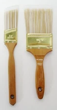 MBS 2pc Paint Brush 1.5" Angled & 3" 100% Polyester For all Paints Interior/Ext