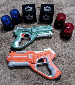 Dynasty Toys Laser Tag 2 Gun Set With Accessories.