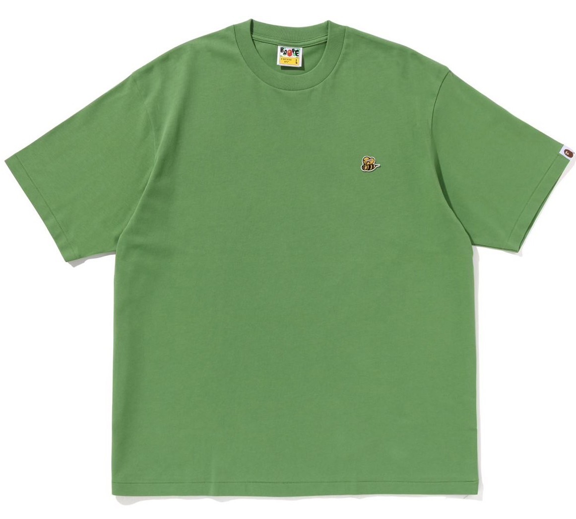 A BATHNIG APE Men's BAPE BEE ONE POINT RELAXED FIT TEE 1L80110302 b