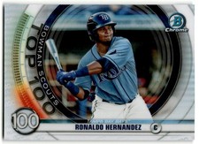 2020 Bowman #BTP-100 Ronaldo Hernandez Chrome Bowman Scouts Top 100