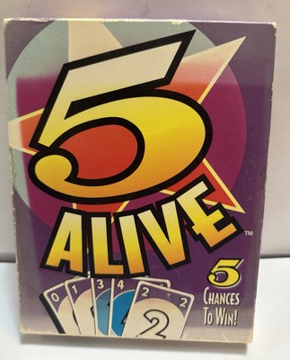 Mattel Inc. 5 Alive 1994 Playing Cards New Pack! Ages 7 to Adult 2 to 6 Players