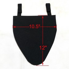5 x Airsoft Molle Protector G Pad Nylon With Hook Loop Top Opening Black/Tan 
