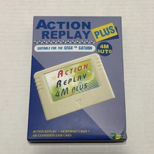 *USA SELLER* Sega Saturn Action Replay 4M Auto Plus Memory Cartridge