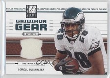 2004 Donruss Elite Gridiron Gear Silver 10/150 Correll Buckhalter #GG-3 0a1