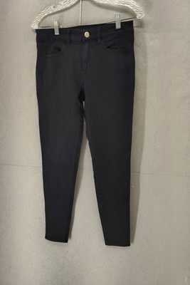 American Eagle Outfitters Women Jeans 4 Black Cotton Blend Regular Fit Denim