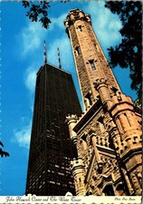Vintage John Hancock Center and The Water Tower Postcard