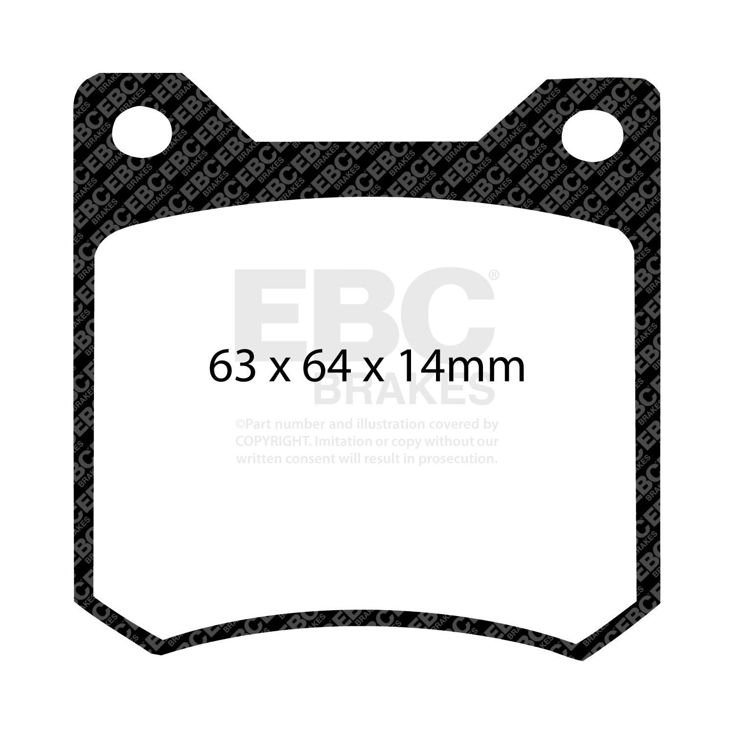 EBC DP4162R BRAKE PAD SET DISC BRAKE Rear
