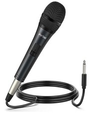 Fifine Karaoke Microphone, Dynamic Vocal Microphone for Speaker, 6.35MM Wired