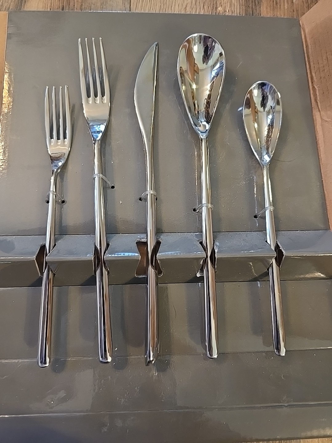 Fortessa DRAGONFLY 5 Pc Stainless 18/10 Glossy Flatware Service For 4 